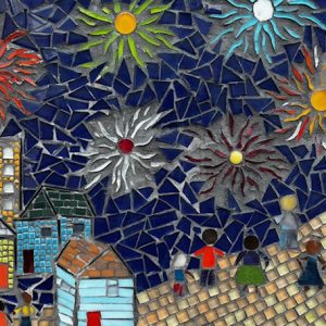 Hillman City Planter - Mosaic by Gayle McDougall-Treacy