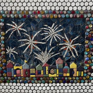 Hillman City Planter - Mosaic by June Chang